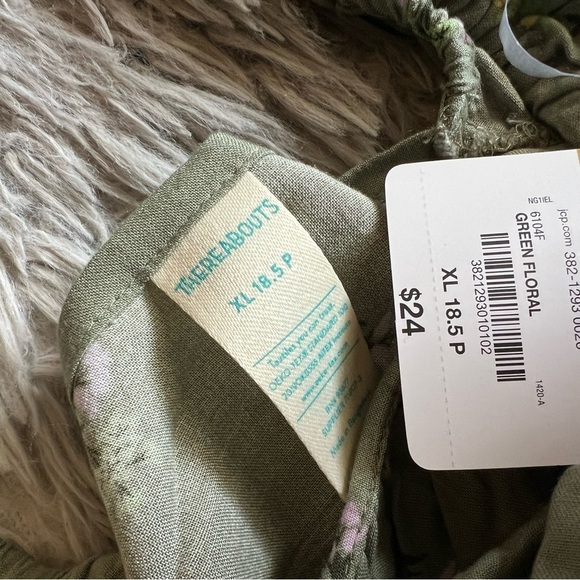 Thereabouts Little & Big Girls Square Neck Short Sleeve Blouse - Picture 3 of 5